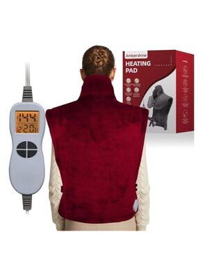 Electric Heating Pad Heat Therapy Pain Relief Back Neck Shoulder Muscle Relief
